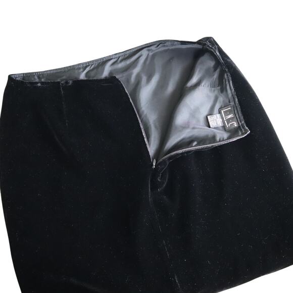 INC International Concepts Womens Vintage Silk Blend Velvet Mini Skirt Size 10 - Picture 9 of 9